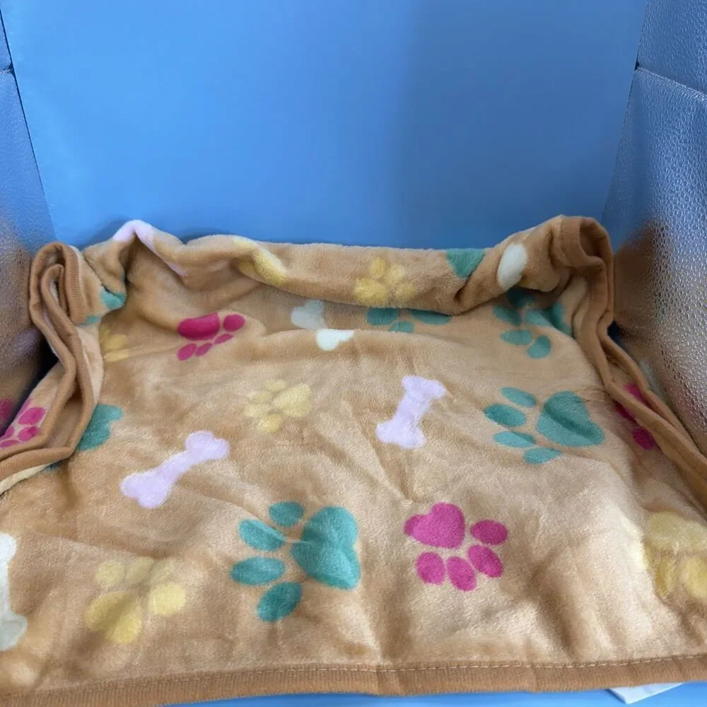 Pet Blanket 18x30 Tan multicolor Super Soft